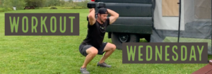 Workout Wednesday - Legs and Abs by Joe Bauer of the Get Better Project working out by the van