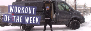 Workout of the Week - Snow Ball by Joe Bauer of The Get Better Project working out in the snow