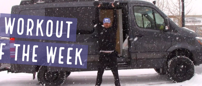 Workout of the Week - Snow Ball by Joe Bauer of The Get Better Project working out in the snow