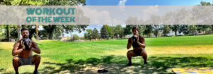 Workout of the Week - Hold Your Goblet by Joe Bauer doing goblet squats in the park