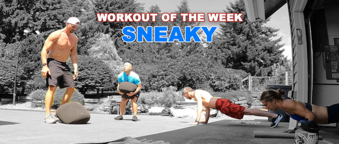 WOTW - Sneaky sandbag cleans and push-ups workout